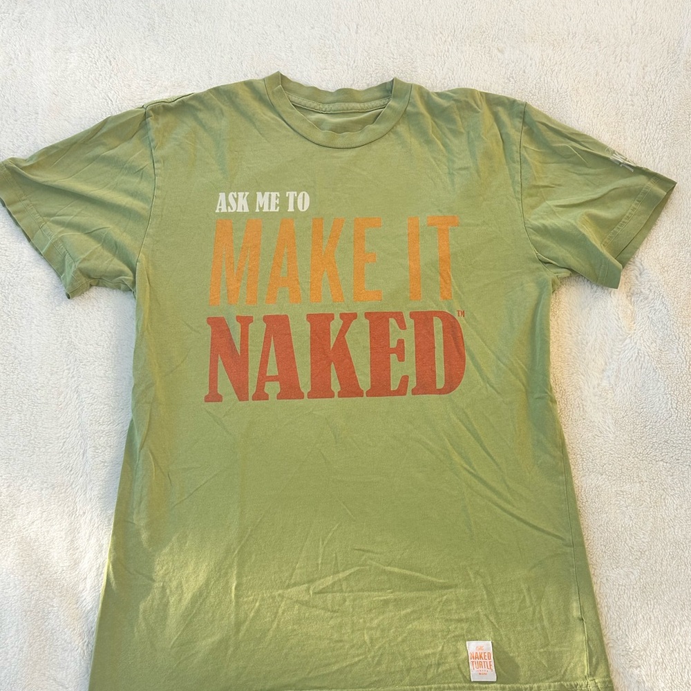Naked, turtle brand T-shirt- Preloved, no stains, size S
